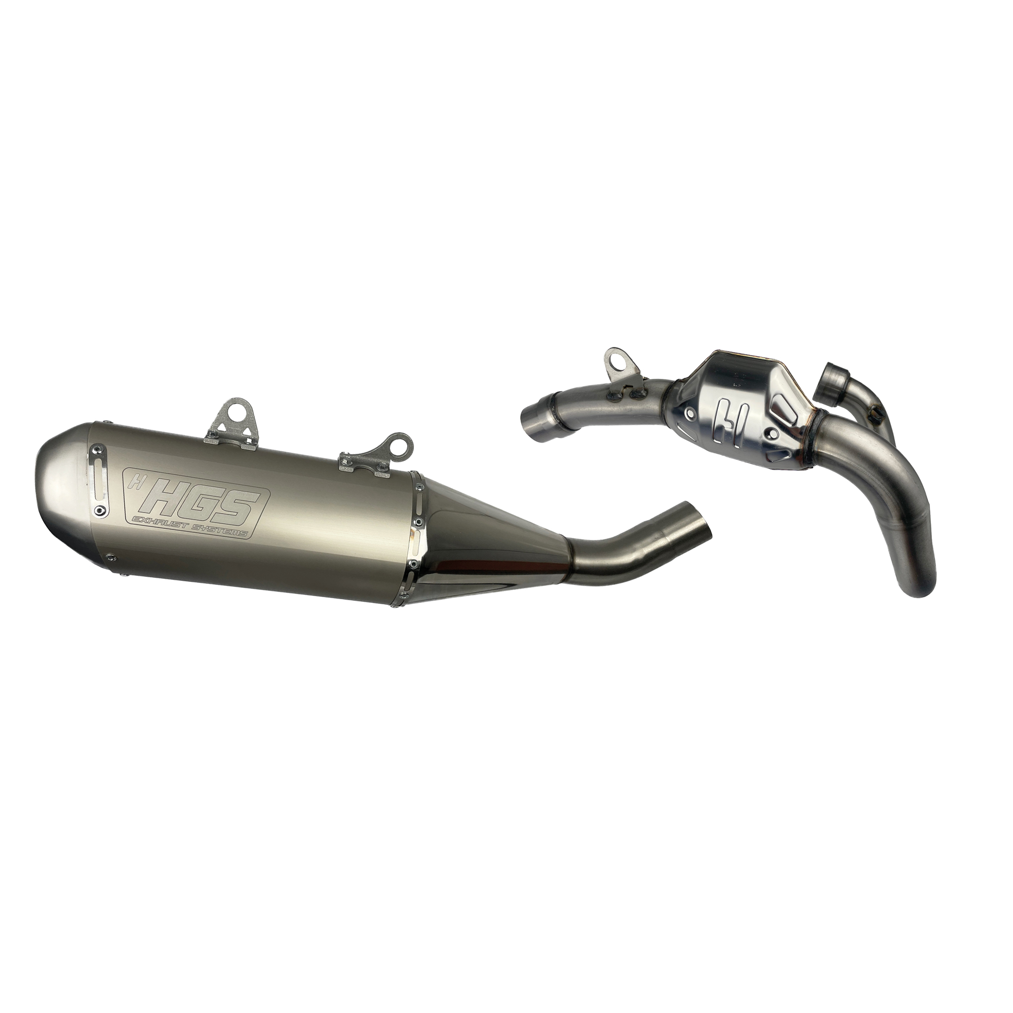 HGS Komplettauspuffanlage KTM SX-F250 / Husqvarna FC250 ’23-25 / GASGAS MC250F ’24-25 complete system