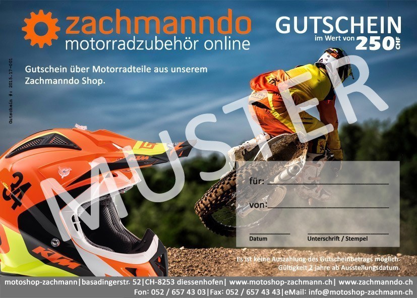Gutschein im Wert von CHF 200.- (zwei-hundert)