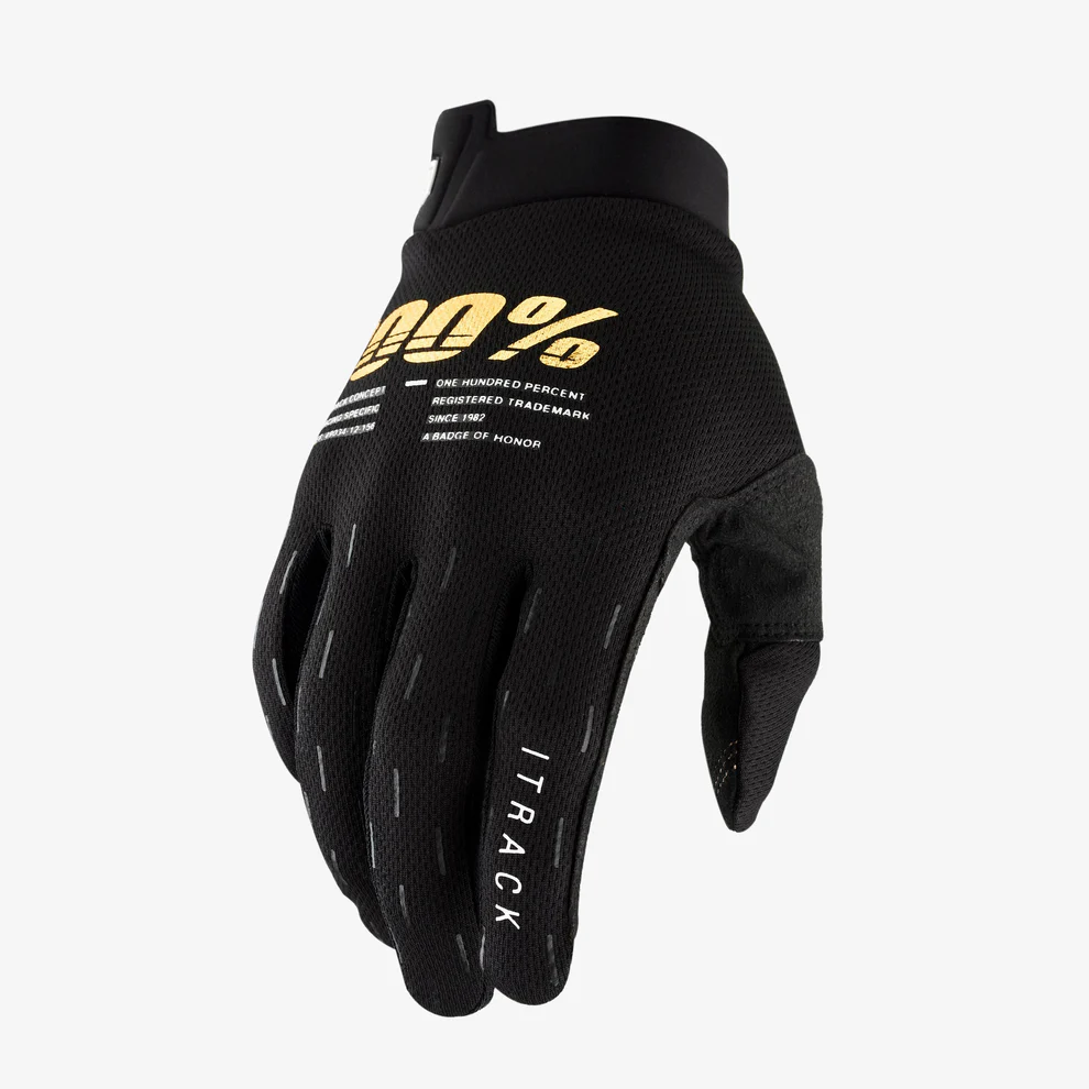 100% iTrack Handschuhe Youth schwarz
